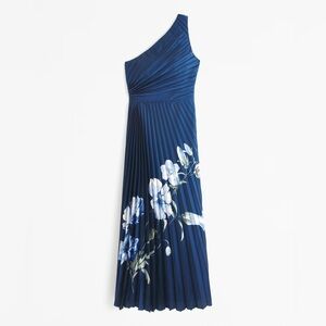 The A&F Giselle Pleated One-Shoulder Maxi Dress